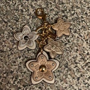 Coach silver and gold keychain or purse accent